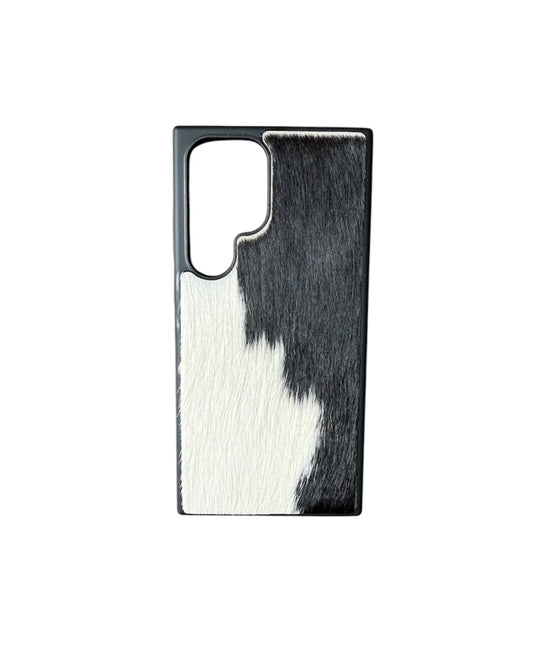 A8869 - Samsung S23 Ultra Hair on Hide Leather w Rubber Case