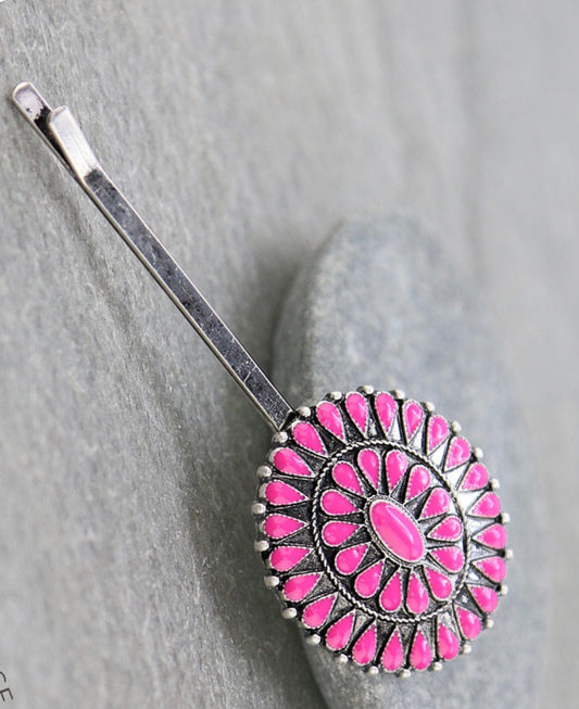 J6645PK - Western Concho Hairpin