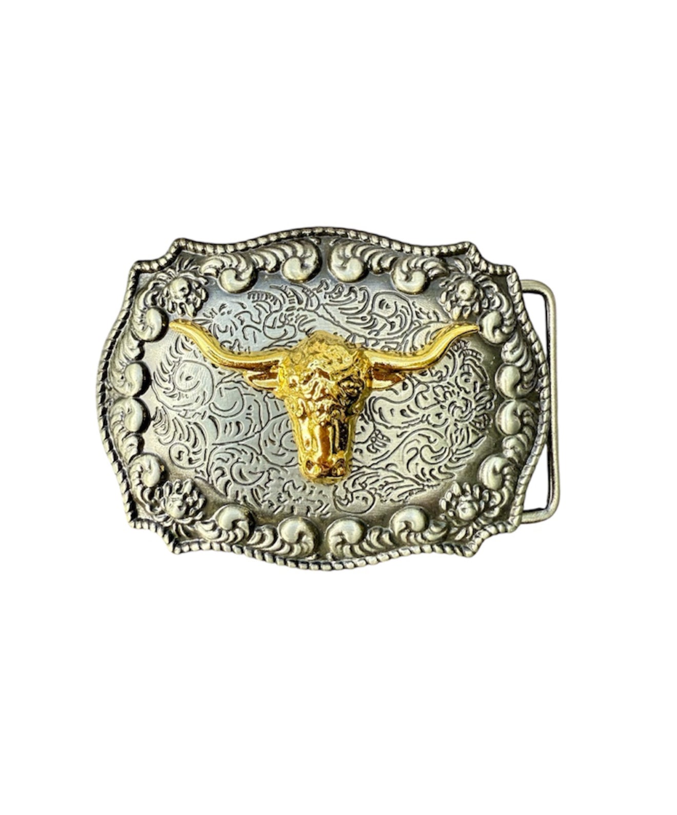 A8898- Longhorn Zinc alloy Belt Buckle