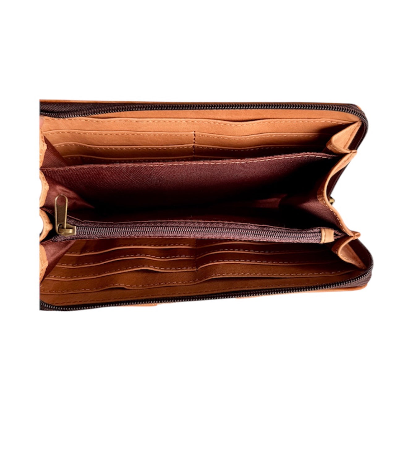 L71062T - Ladies Wristlet Cowhide Wallet