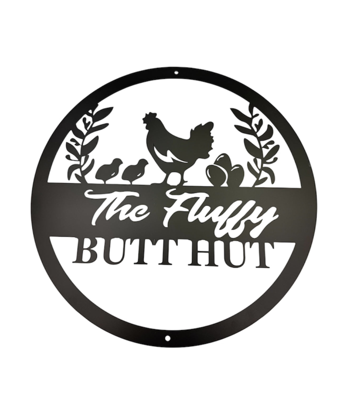 A8913G - Black Metal Silhouette Sign