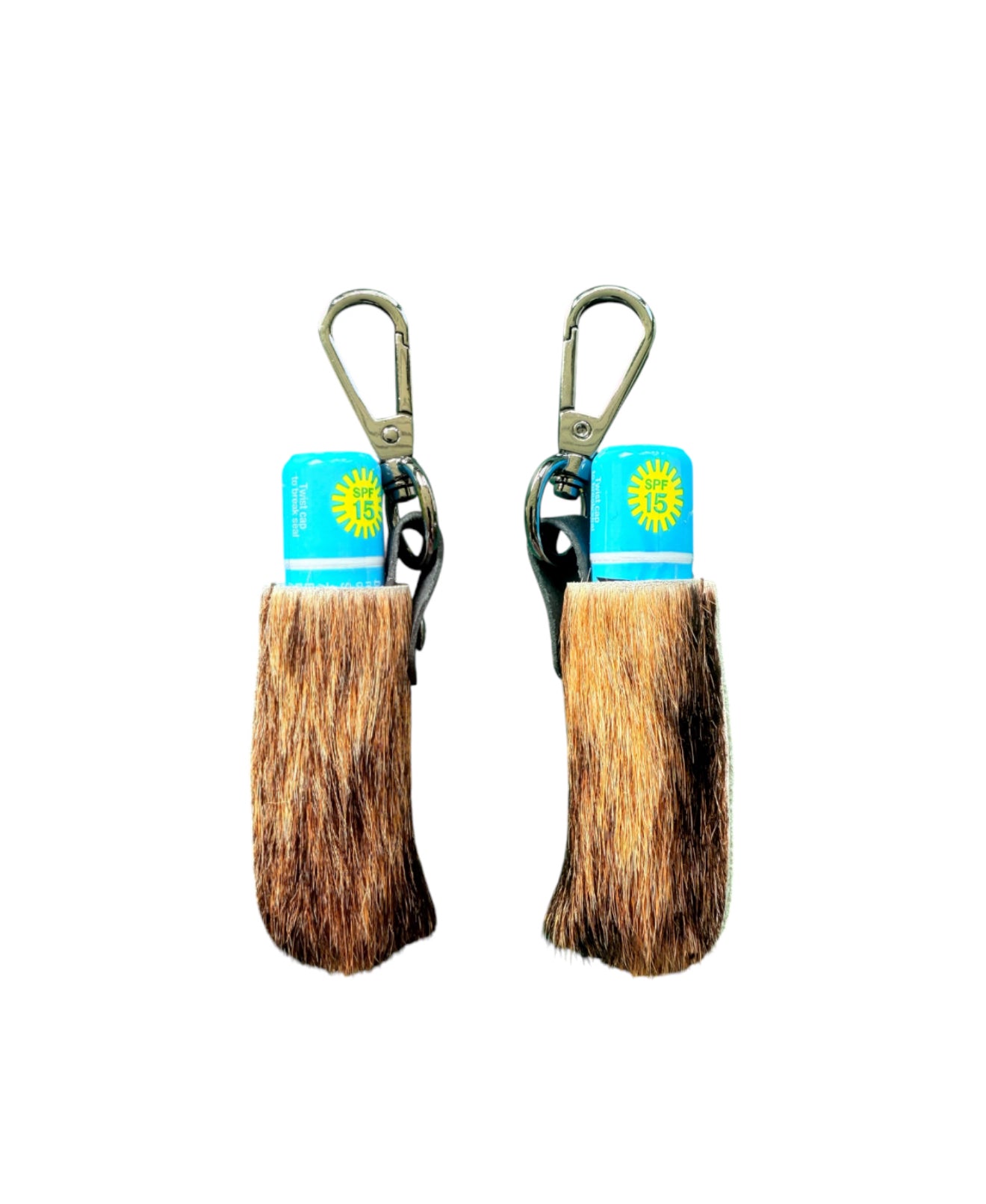 A8996 - Real Cowhide Lip Balm Holder w Clip