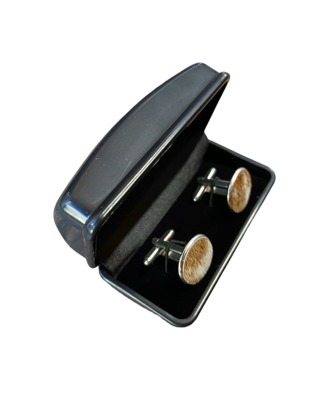 A8781 - 100% Hair On Hide Cufflinks