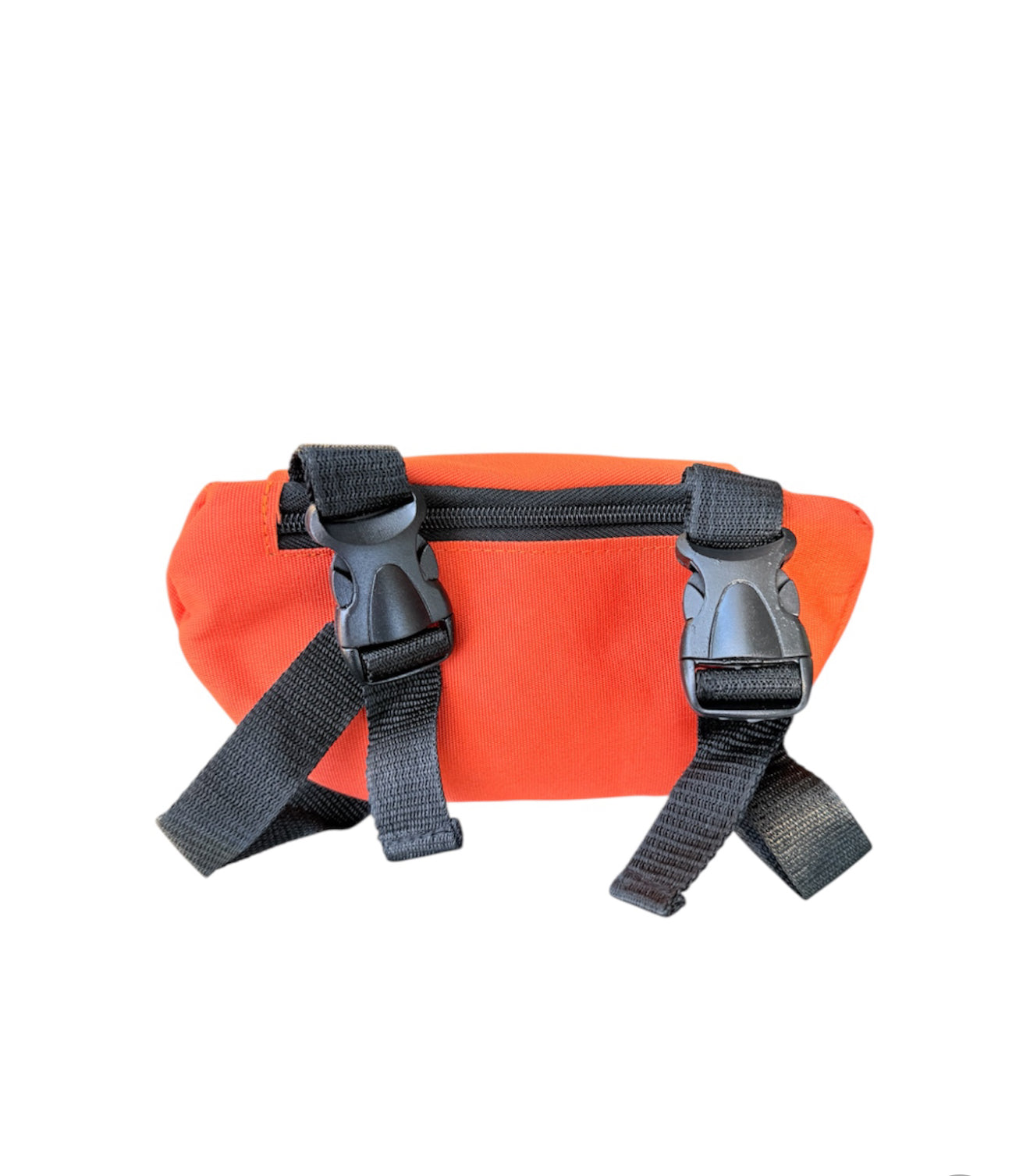 T5528O - Orange Nylon Saddle Pouch