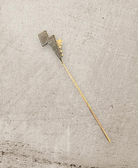 J6733a - 6″ Western Lightening Stone Hair Pin
