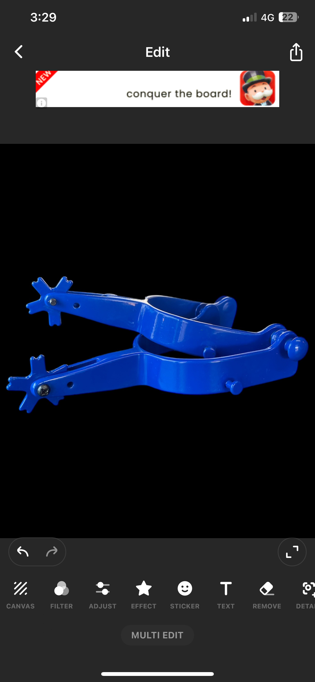 088030B - Blue Junior Bull Rider Spur