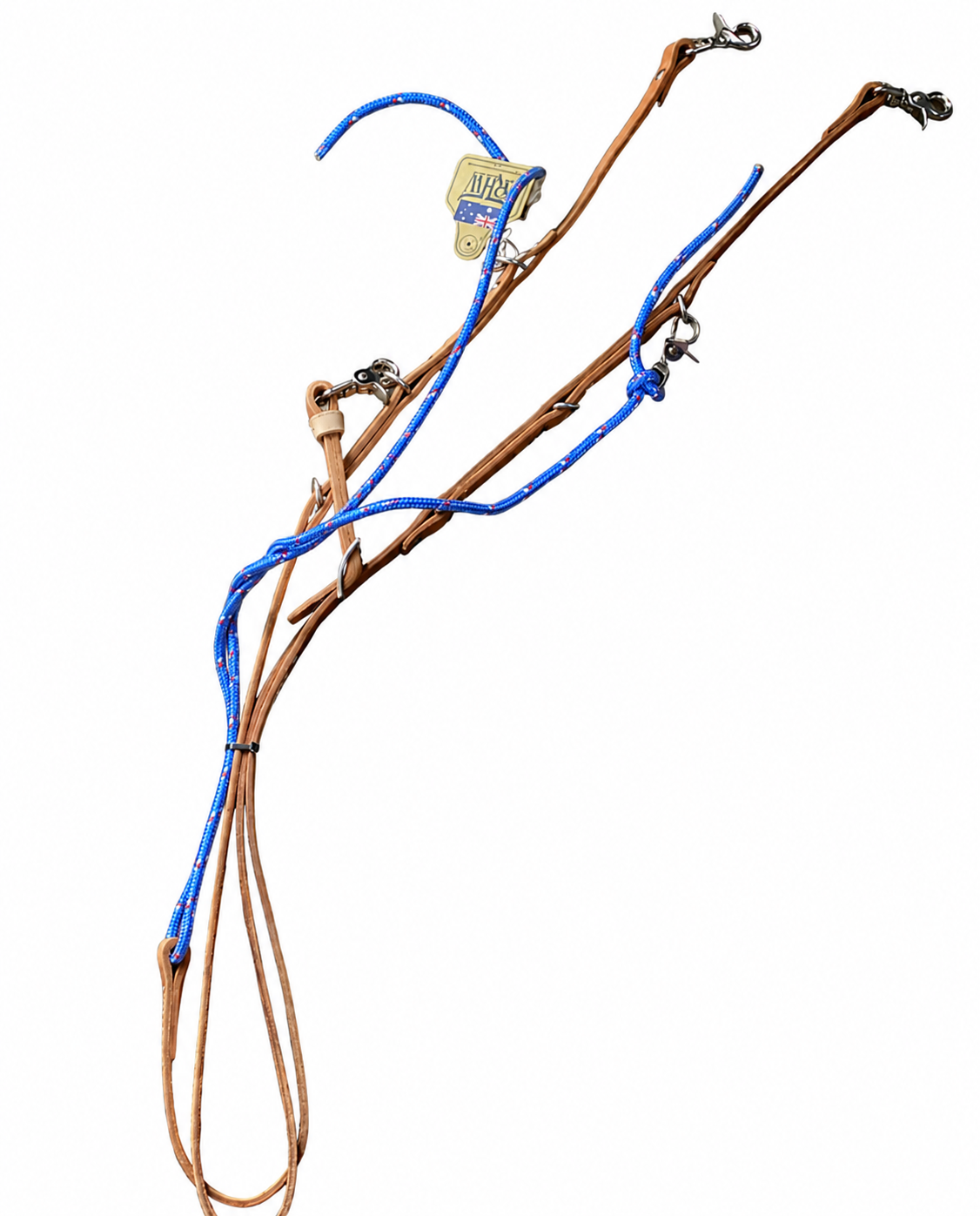 T5221L - Aust Made Leather German Martingale - Comp Reins Light
