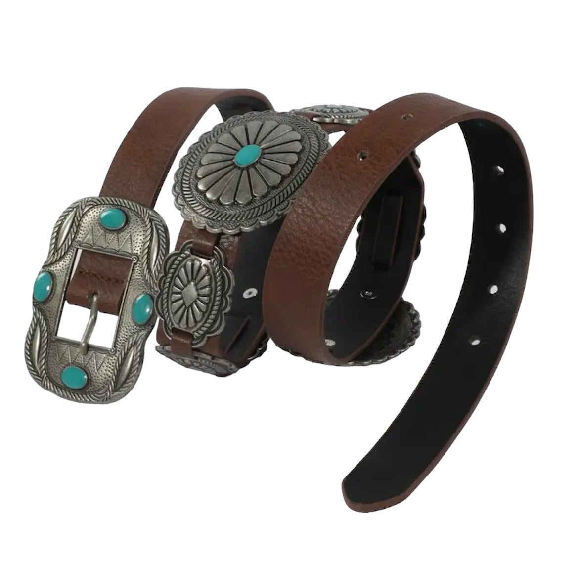 A8762 - Concho Turquoise Western Belt