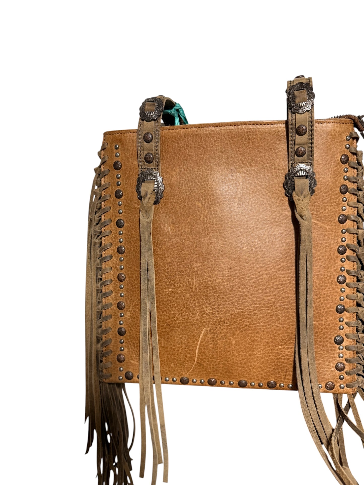 MWLG020 - Montana West Real Leather Fringe Collection Concealed Carry Shoulder Bag - Rawhide Western Wear