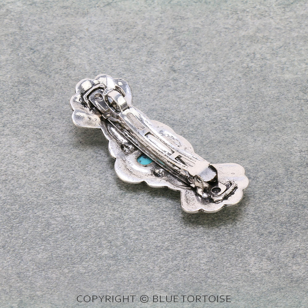 J6639 - Western Stone Hair Clip Barrette