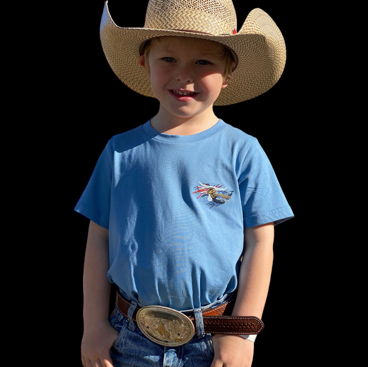 P4130 - Rawhide Kids Blue Tee