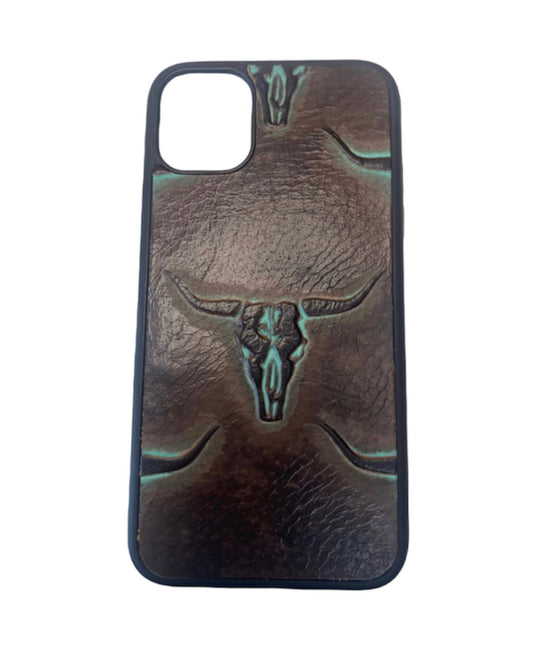 A8466- IPhone 14 Pro Tooled Leather Case