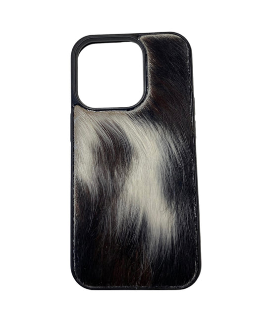 A8435 - IPhone 14 Pro Hair on Hide w Rubber Case