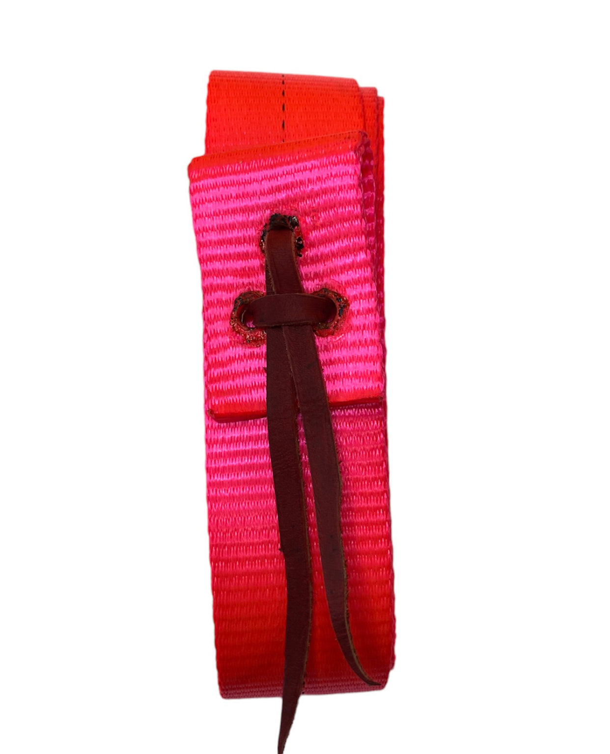 T5186FP - Aust FLURO PINK Webbing Latigo Sets