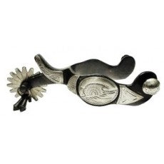 08795 - Jingle Bob Black Show Spur Mens 2 Rowel - Rawhide Western Wear