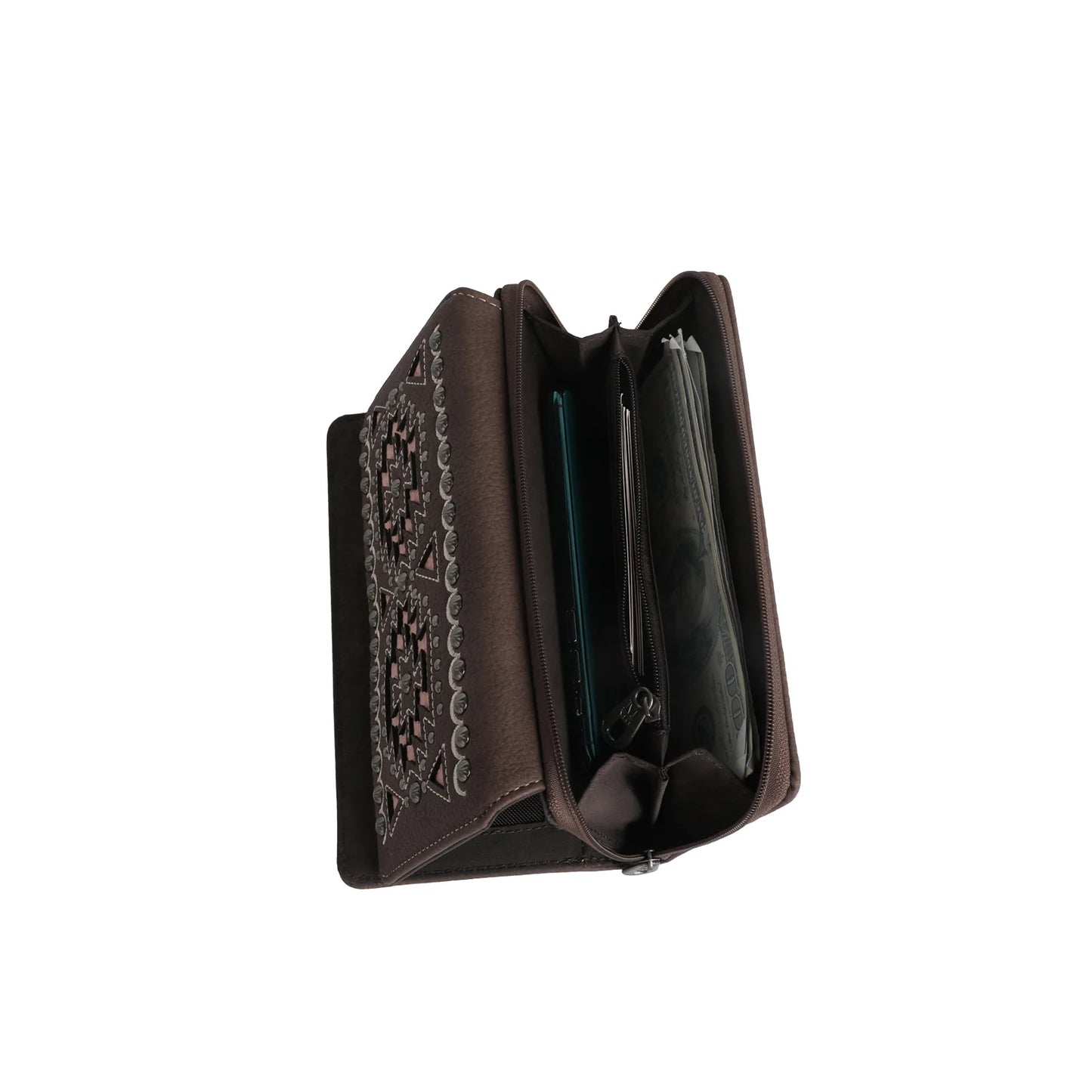 MW1092W010 - Montana West Cut Out Aztec Collection Wallet