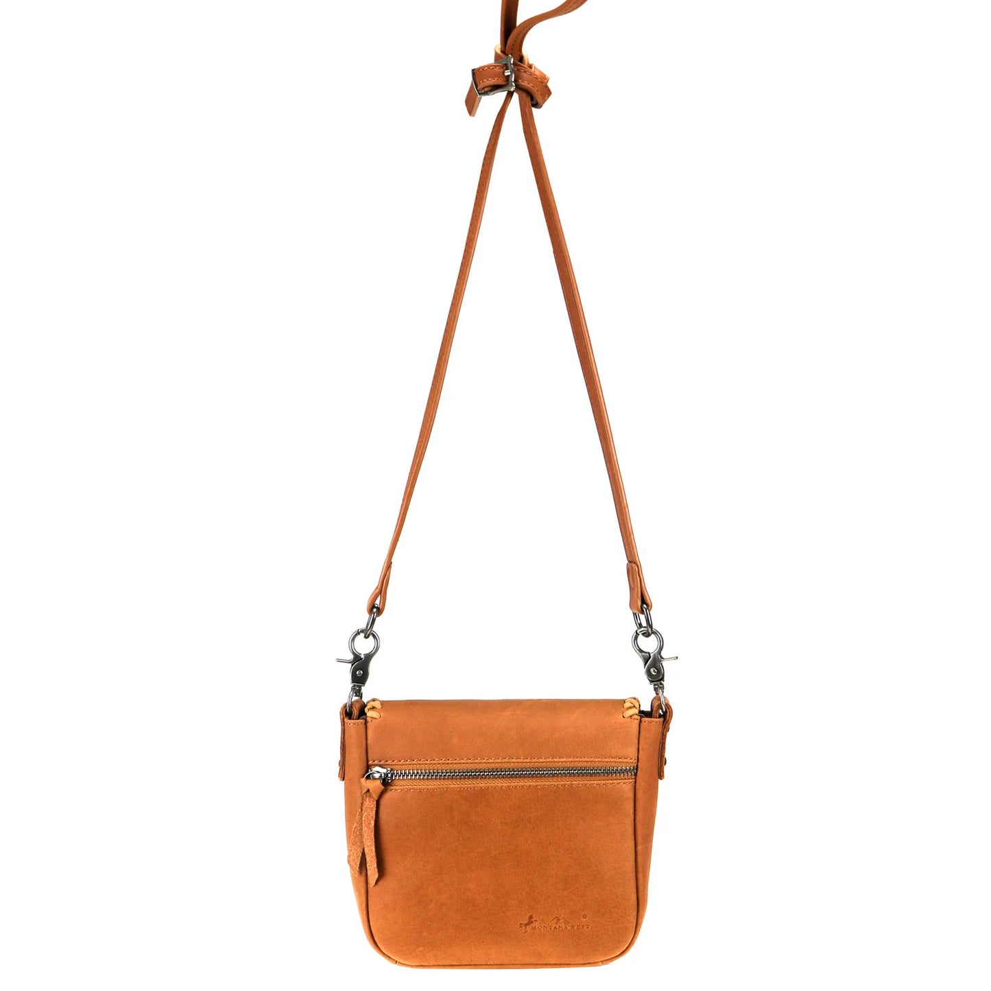 RLCL120 - Montana West Real Leather Whipstitch Crossbody