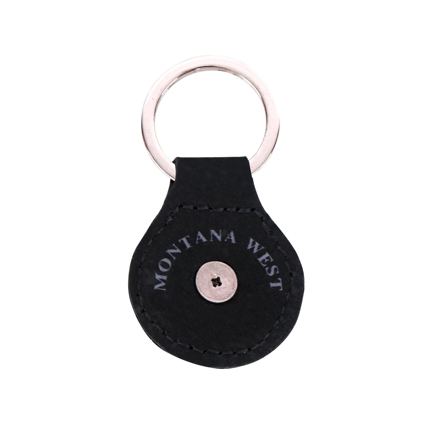 RYS277 - Montana West Real Leather Berry Concho Key Fob/Key Chain 1Pcs