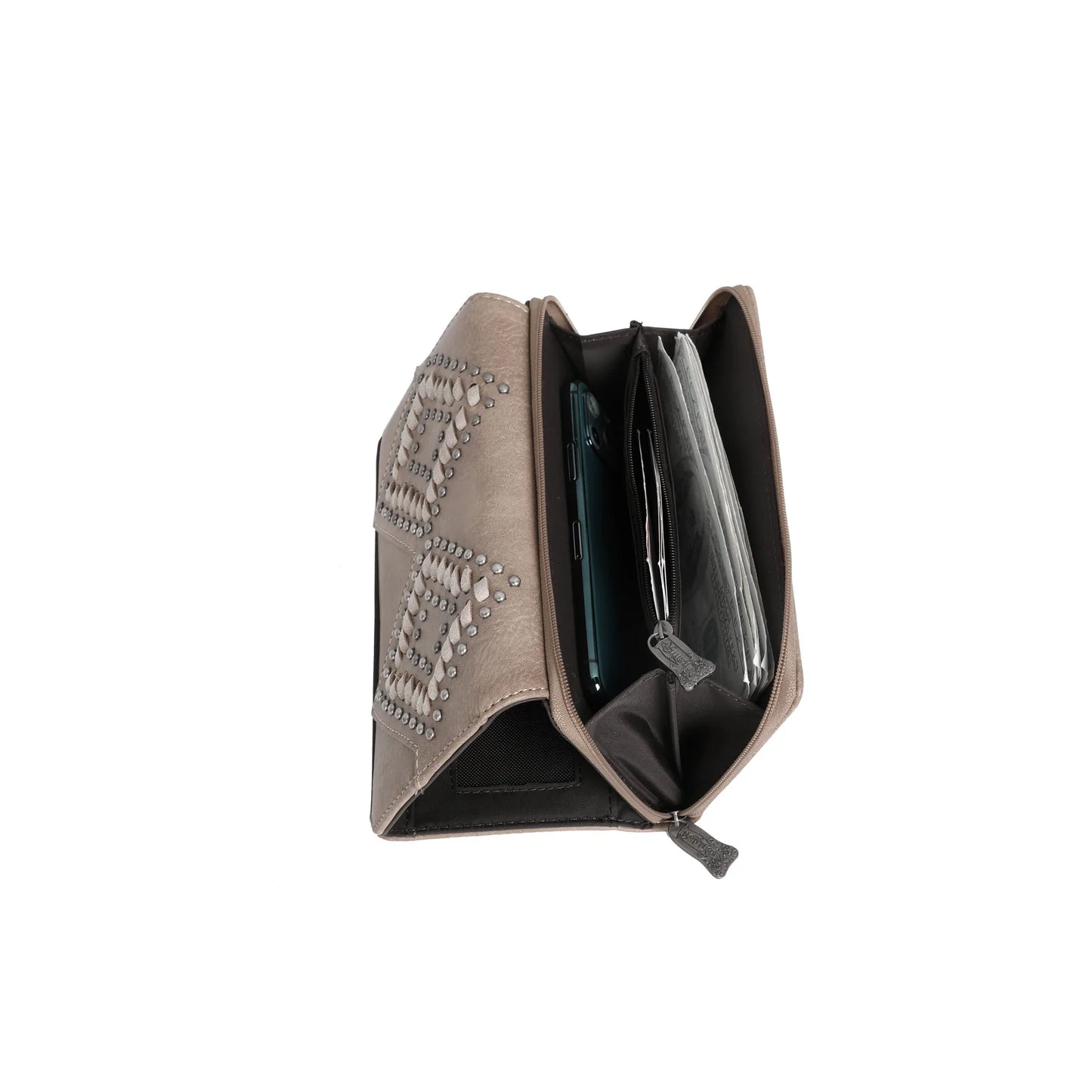 TR143W010 - Trinity Ranch Leather Stitch Collection Wallet