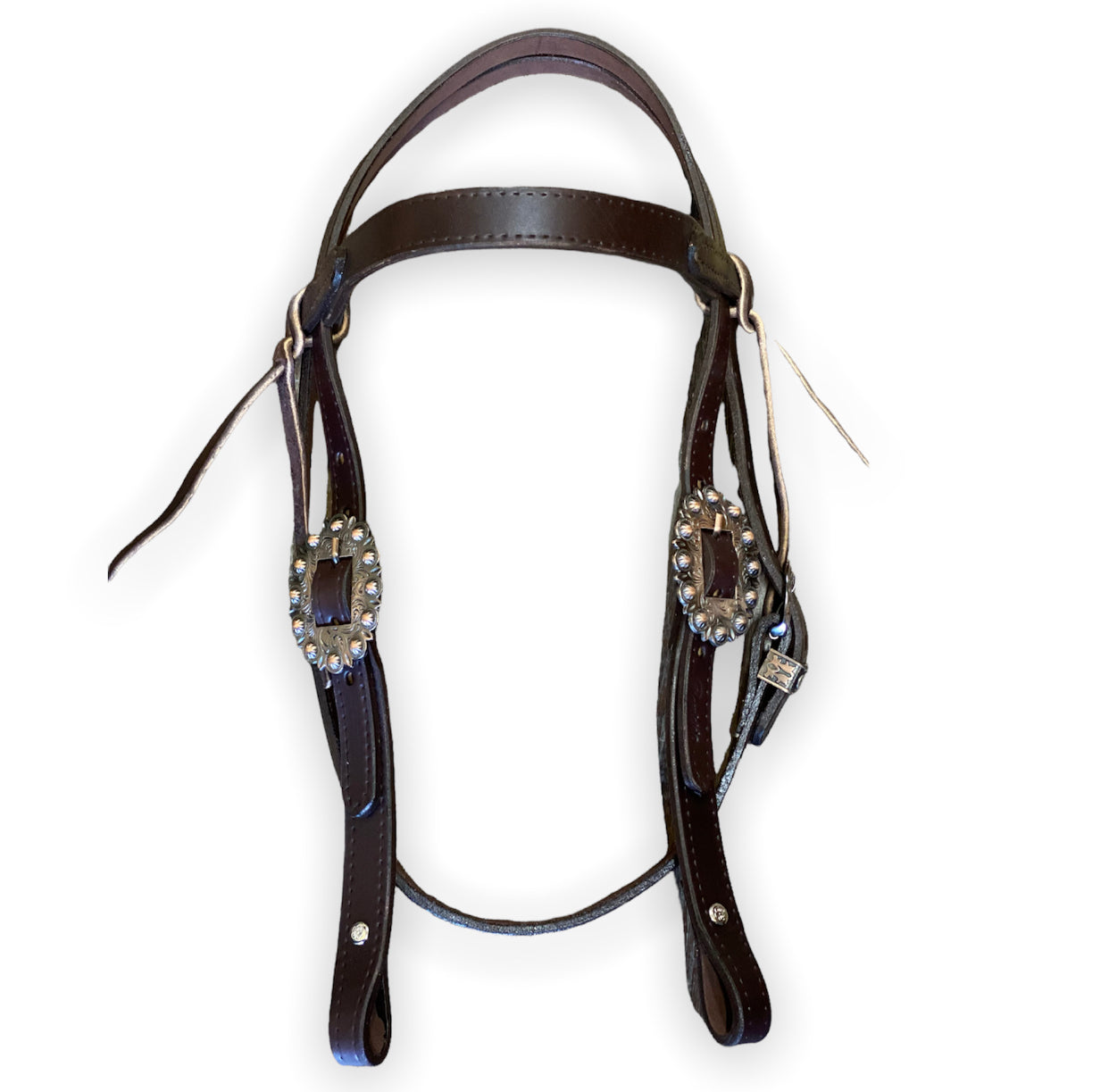 T547 - Copper Berry Buckle Leather Bridle