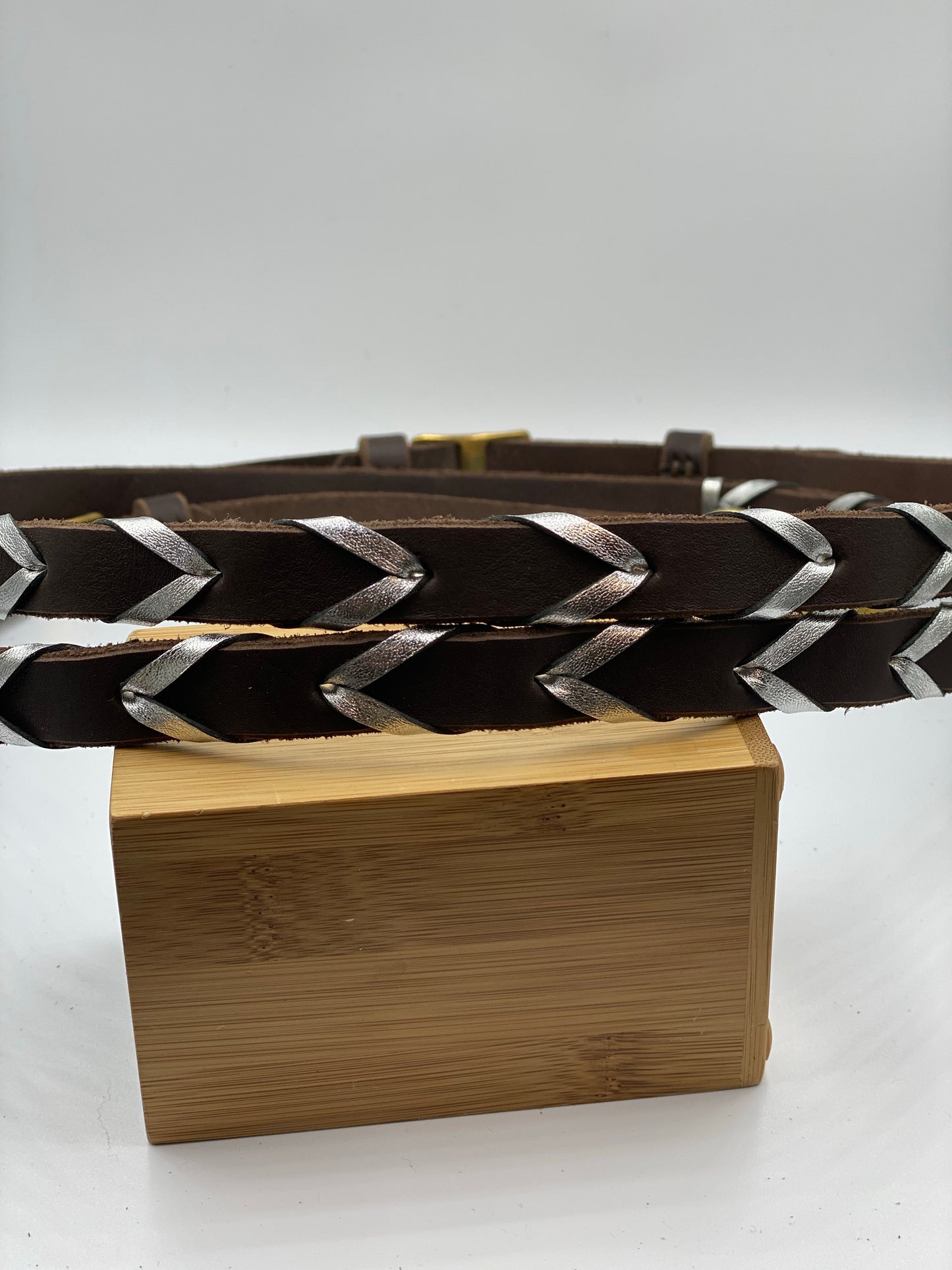 T5020 - Metalic Silver Aust Made Laced Barrel Reins - Rawhide Western Wear