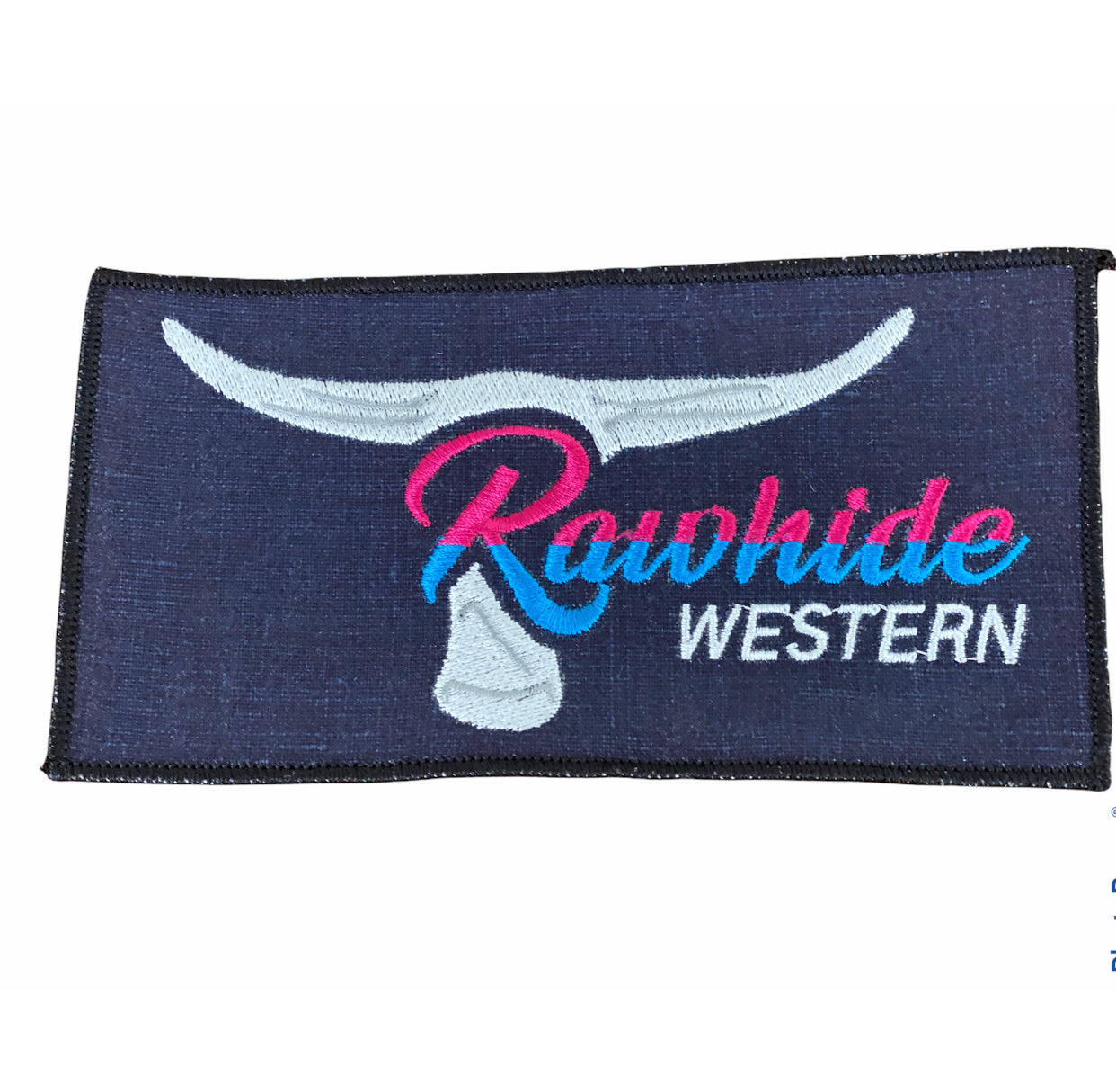P4063 - Rawhide Patch Denim Background