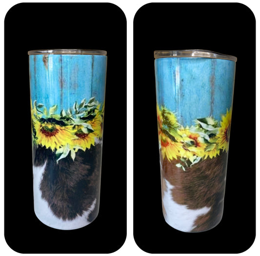 A8104 - Sunflower Hide 450ml Stainless Steel Insulated Tumbler
