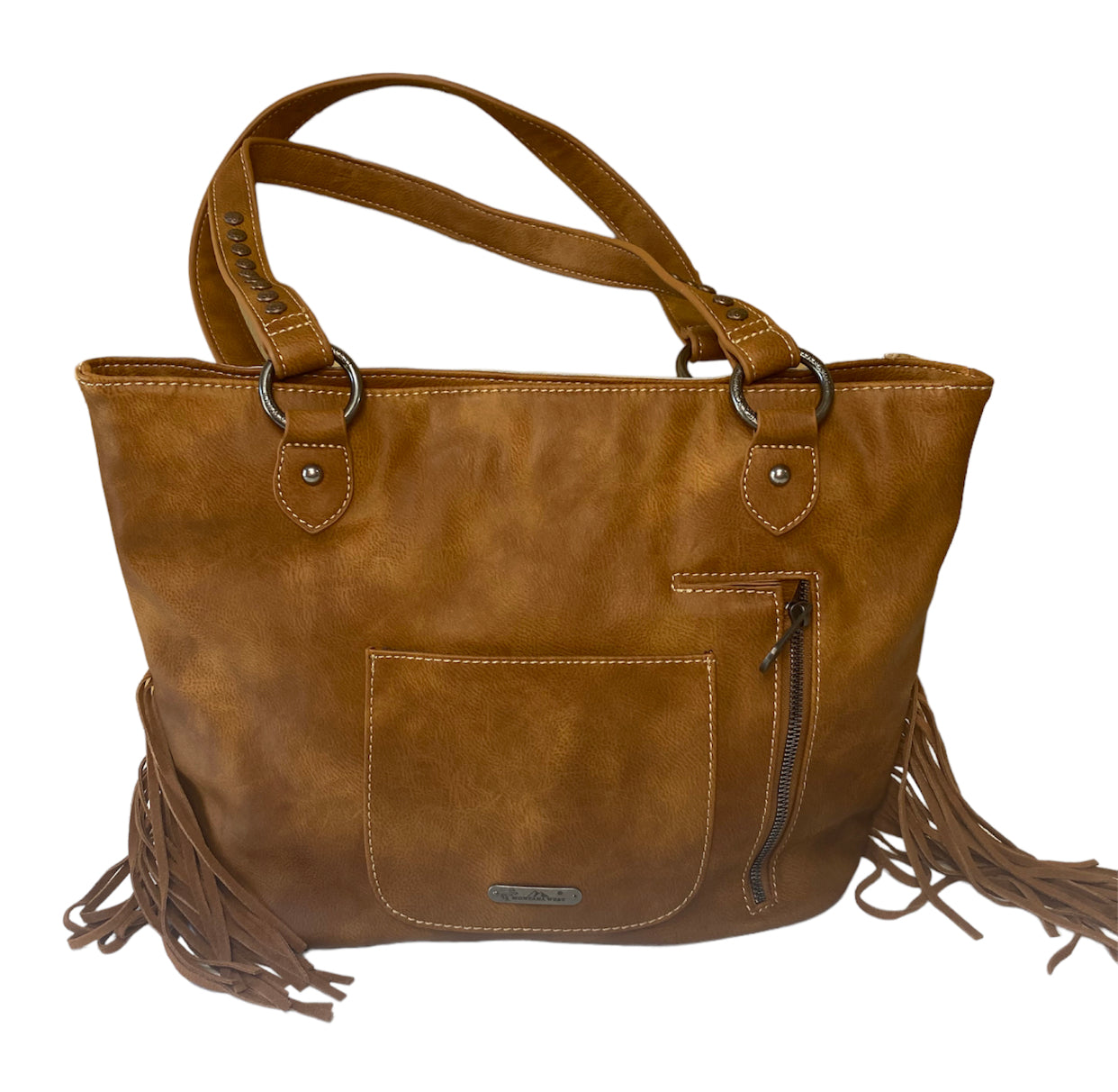 MWT121H8317BR - Trinity Ranch Hair-On Cowhide Collection Concealed Carry Hobo