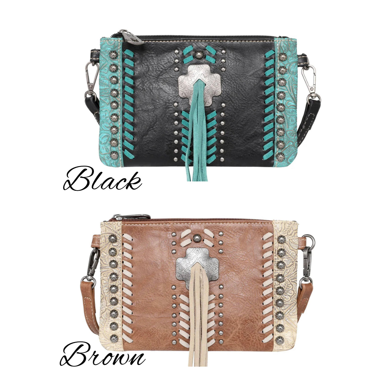 MW1098181 - Montana West Concho Collection Clutch/Crossbody