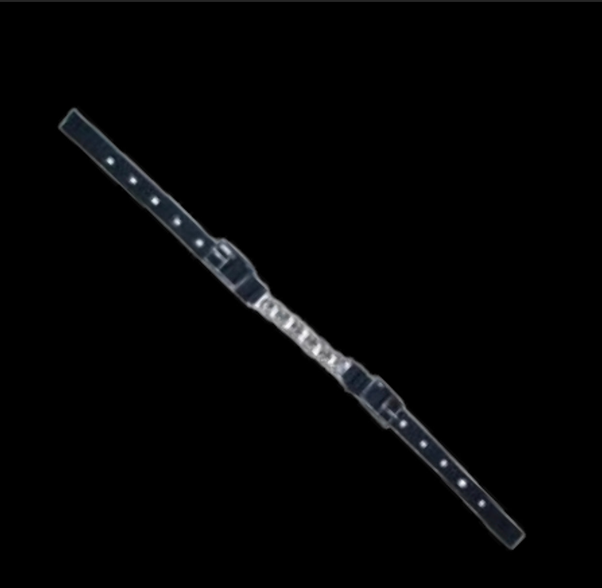 174309 - Black Webbing Single Chain Chin Strap
