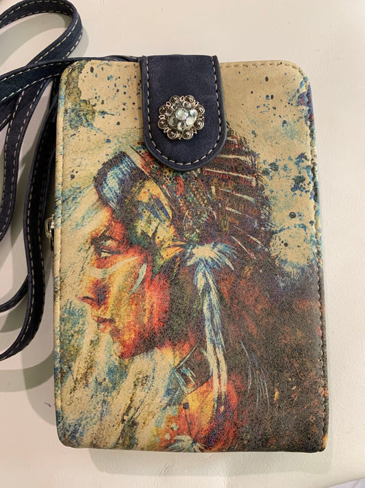 PHB016 Bling Mini Crossbody Bag Mobile Phone Pouch - Rawhide Western Wear