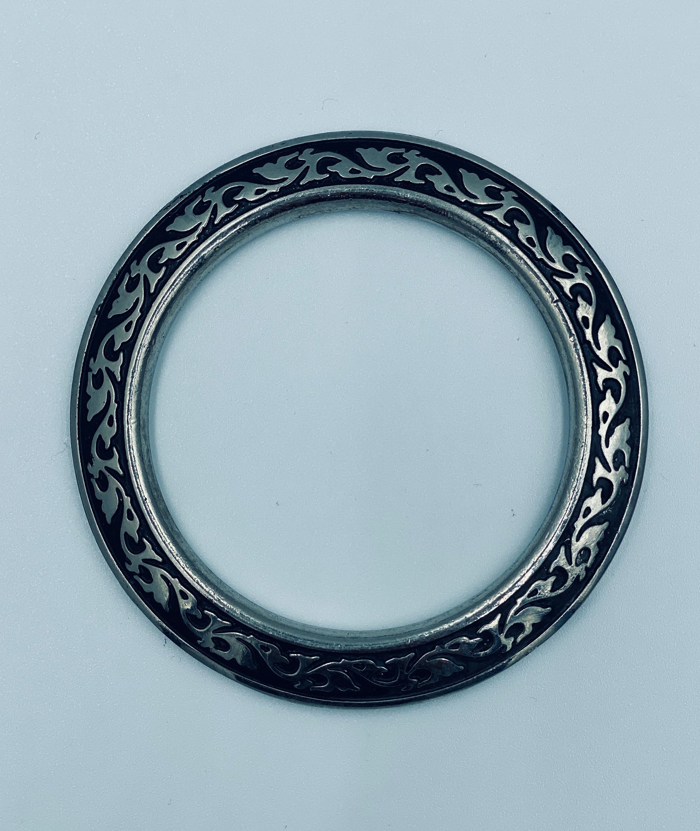 A7375 - Silver Floral Breastplate Center Ring