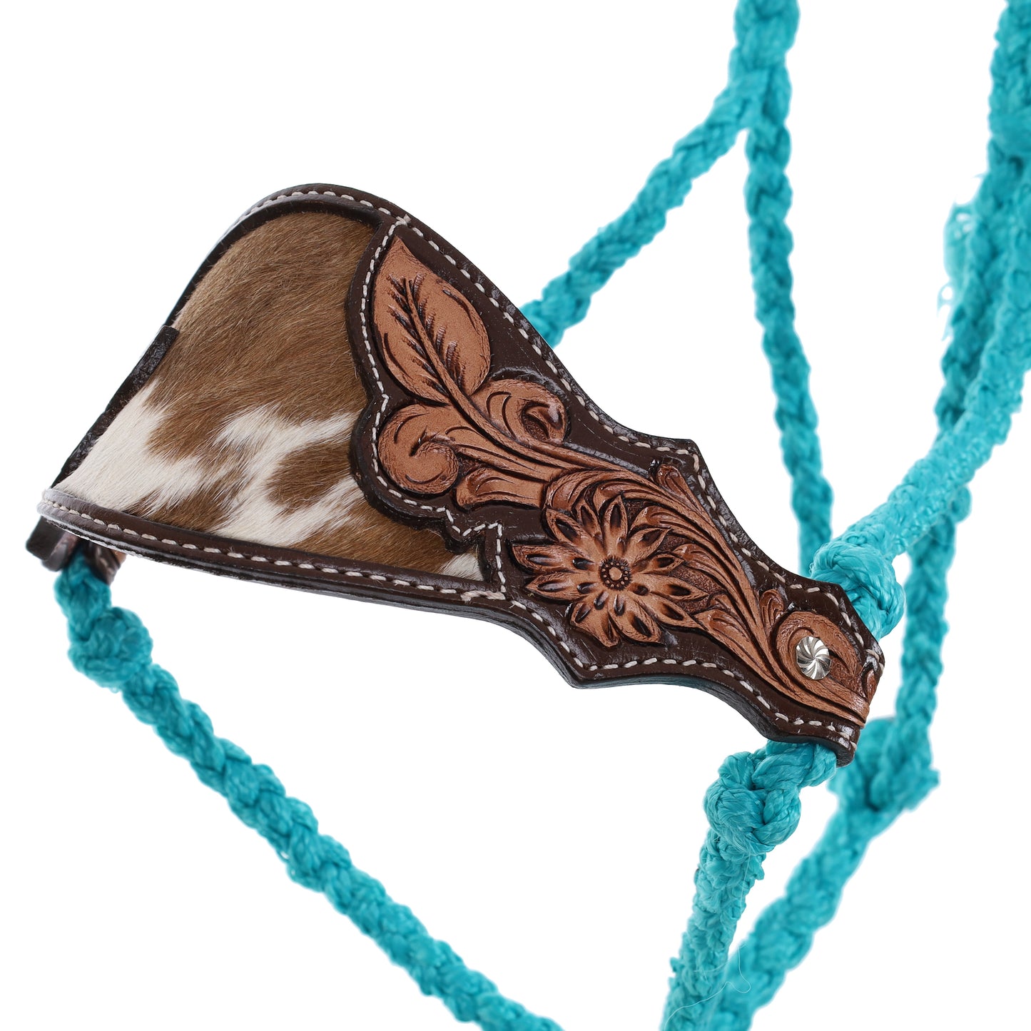16968 - Teal Mule Tape Bronc Halter with 7 Ft. Lead