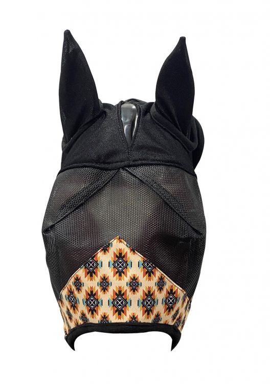 178334 - Aztec print fly mask with ears