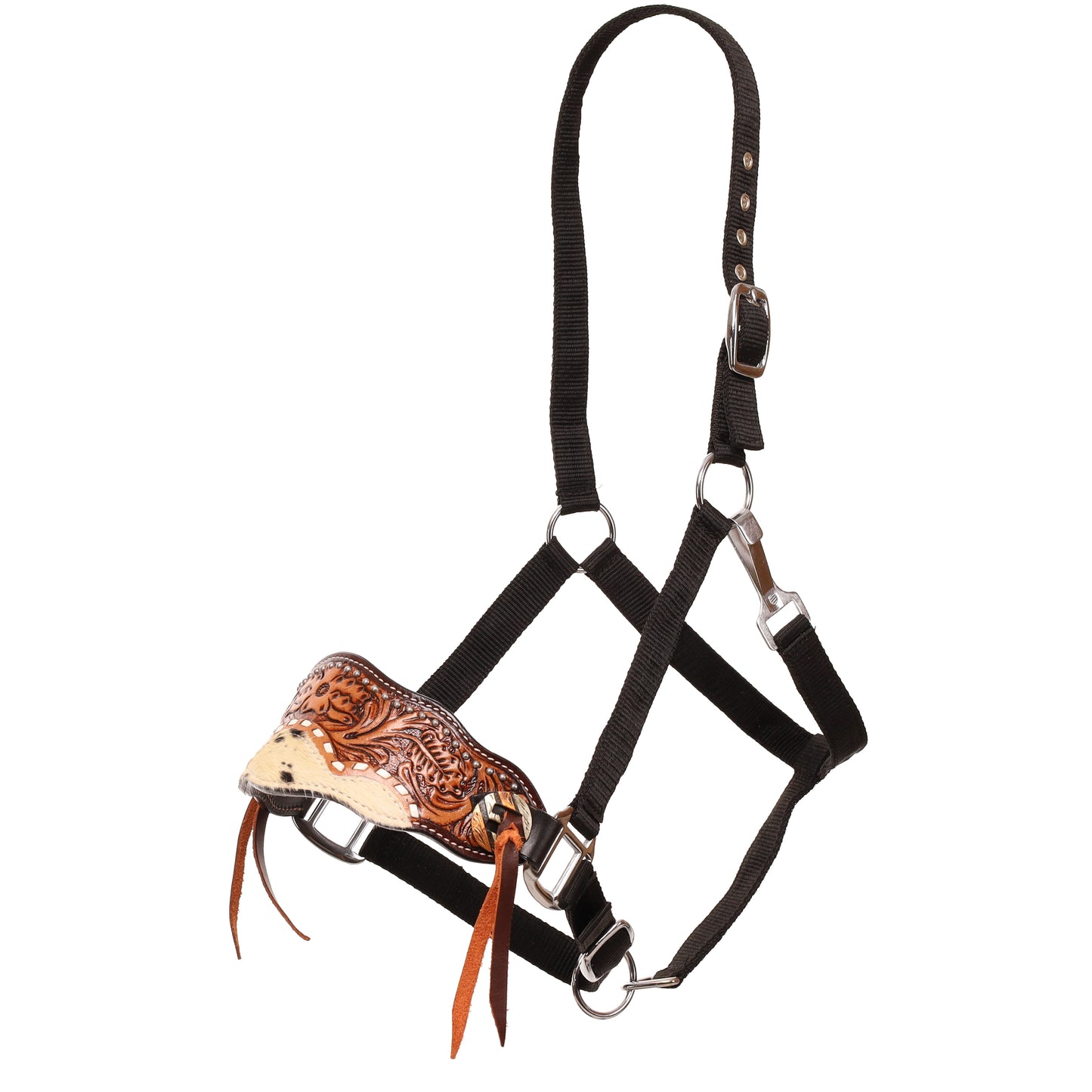 202965  -   Bloomhide Black Nylon Bronc Halter