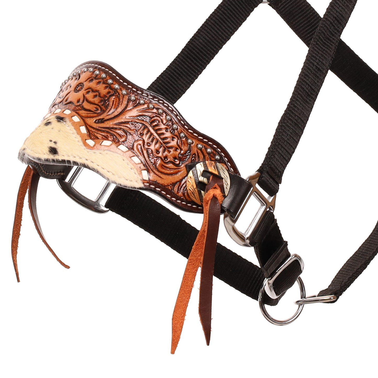 202965  -   Bloomhide Black Nylon Bronc Halter