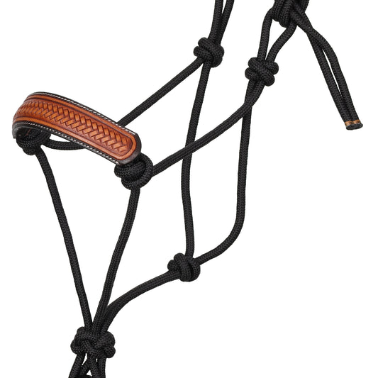 25056 - Frontier Plait Cowboy Knot Halter with Lead - Rawhide Western Wear 