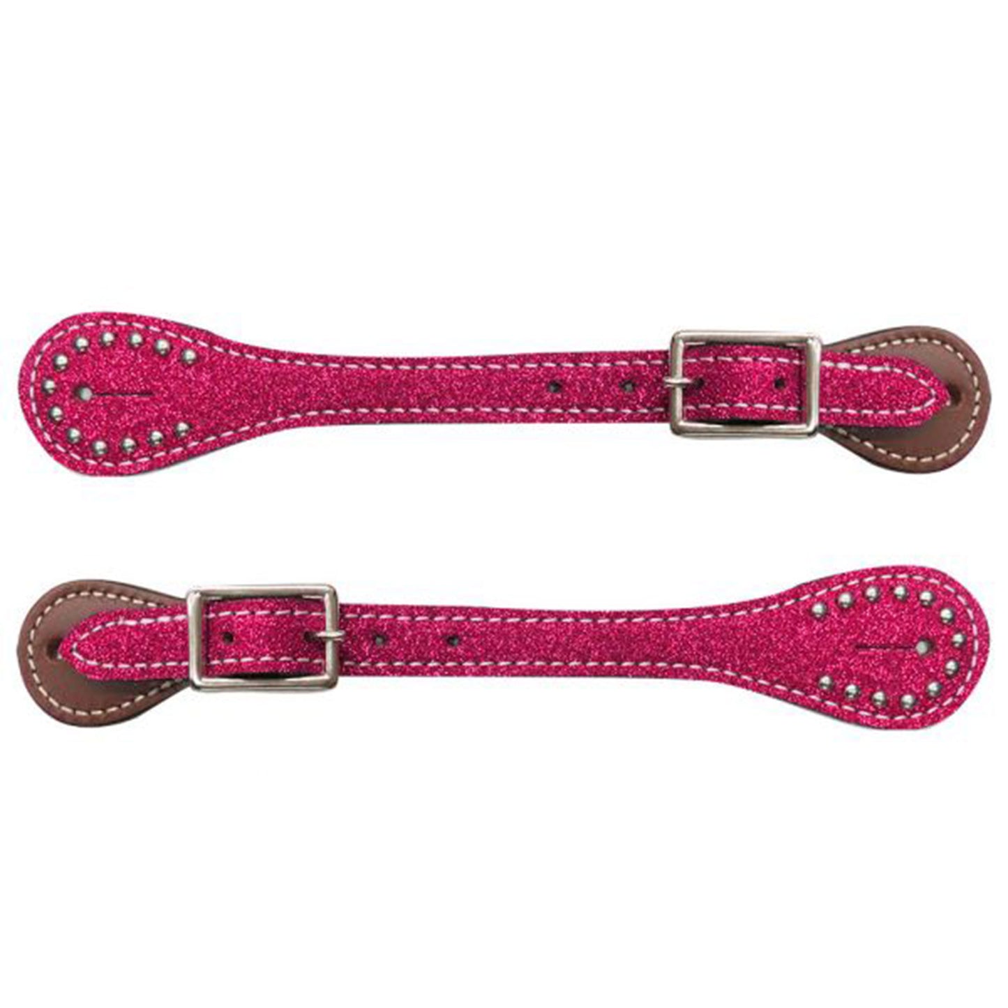 30860PNK- Youth / Ladies Glitter Spur Straps