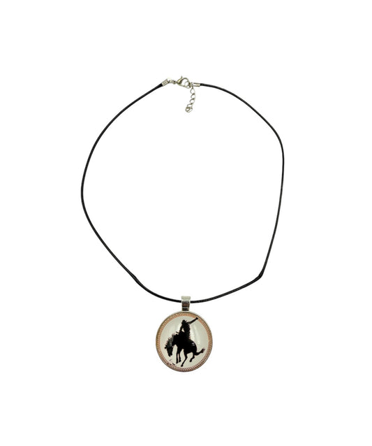 J7102A - Western Themed Pendant Necklace - Rawhide Western Wear 