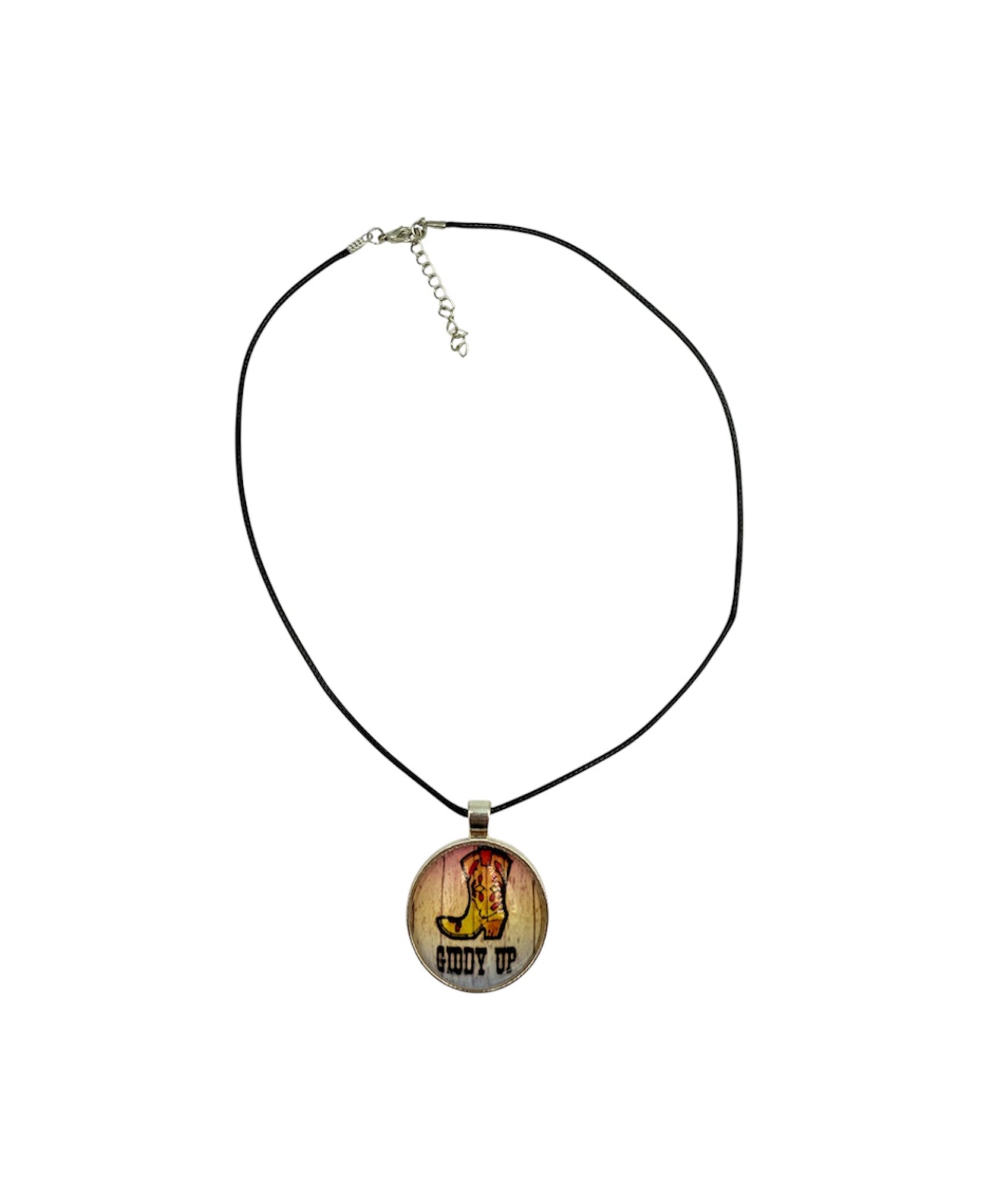 J7102D - Western Themed Pendant Necklace - Rawhide Western Wear 