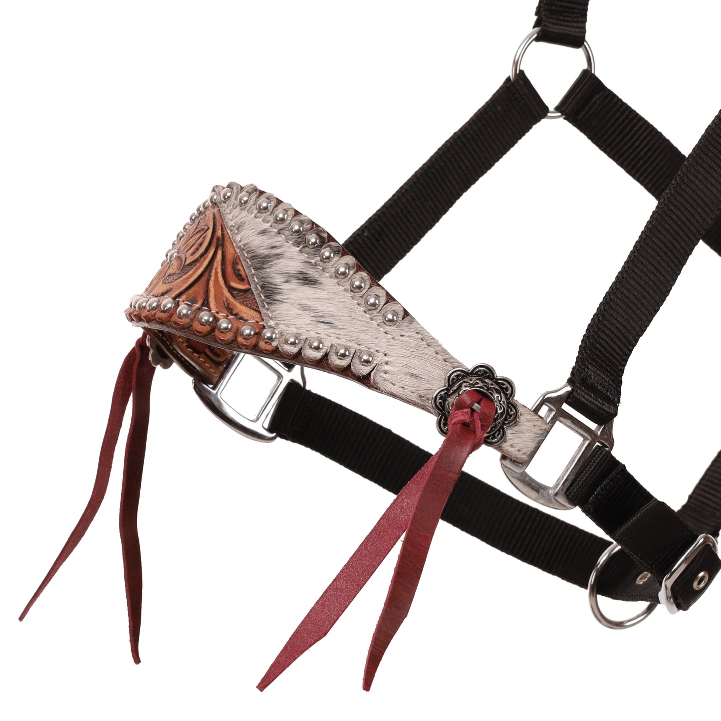 722809  -   Cowpuncher Black Nylon Thin Bronc Halter
