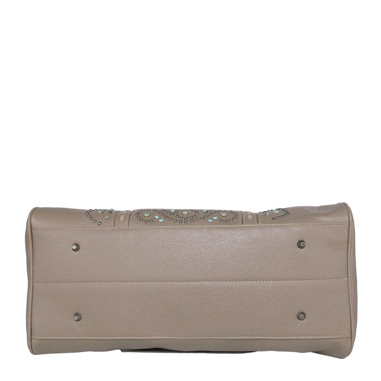 MW10675110KH - Montana West Embossed Collection Weekender Bag Khaki