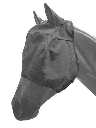 859278G - Grey Mesh Rip Resistant Fly Mask No Ears