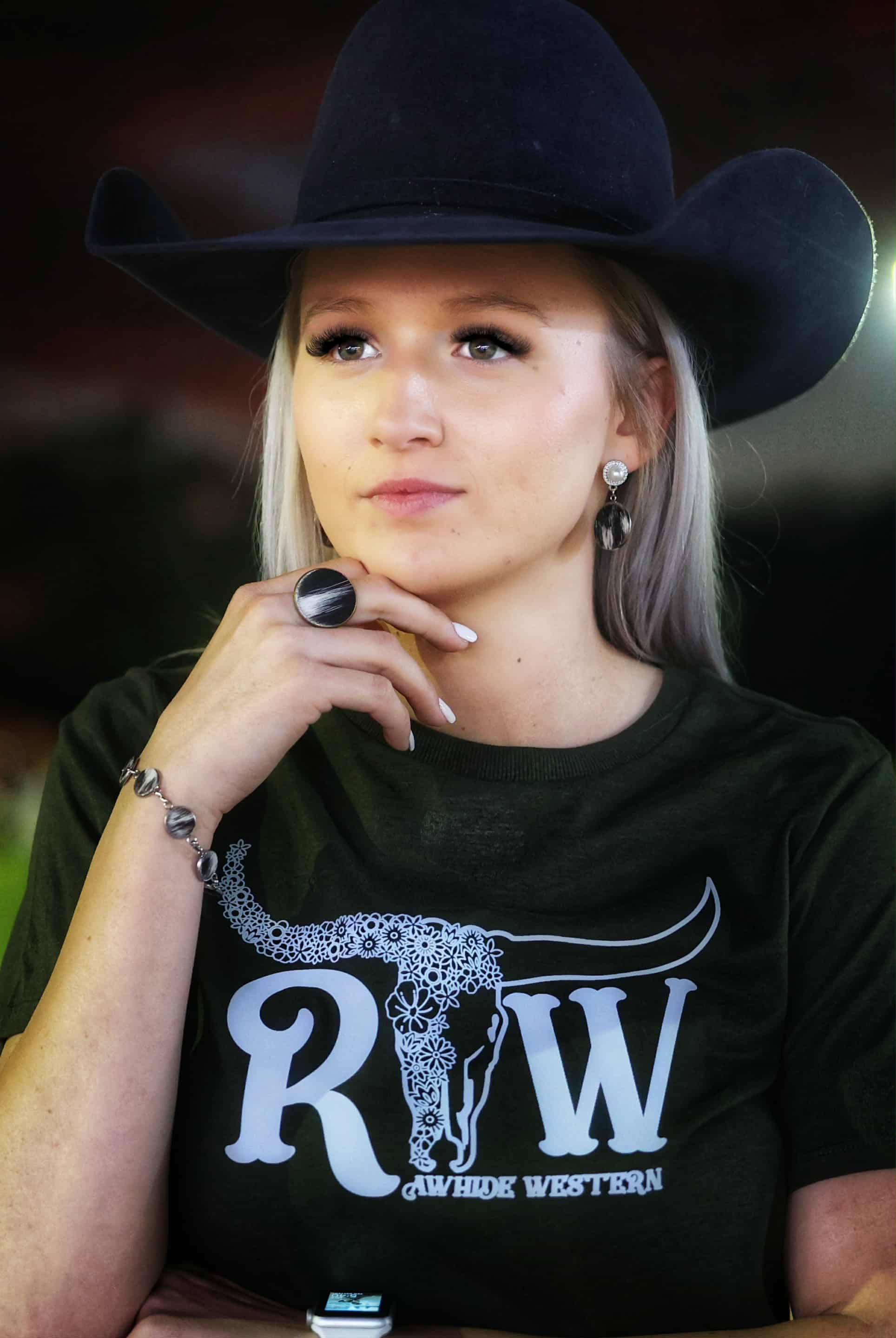 P4183 - Rawhide Soft Touch Ladies Scoop Tee - Rawhide Western Wear 