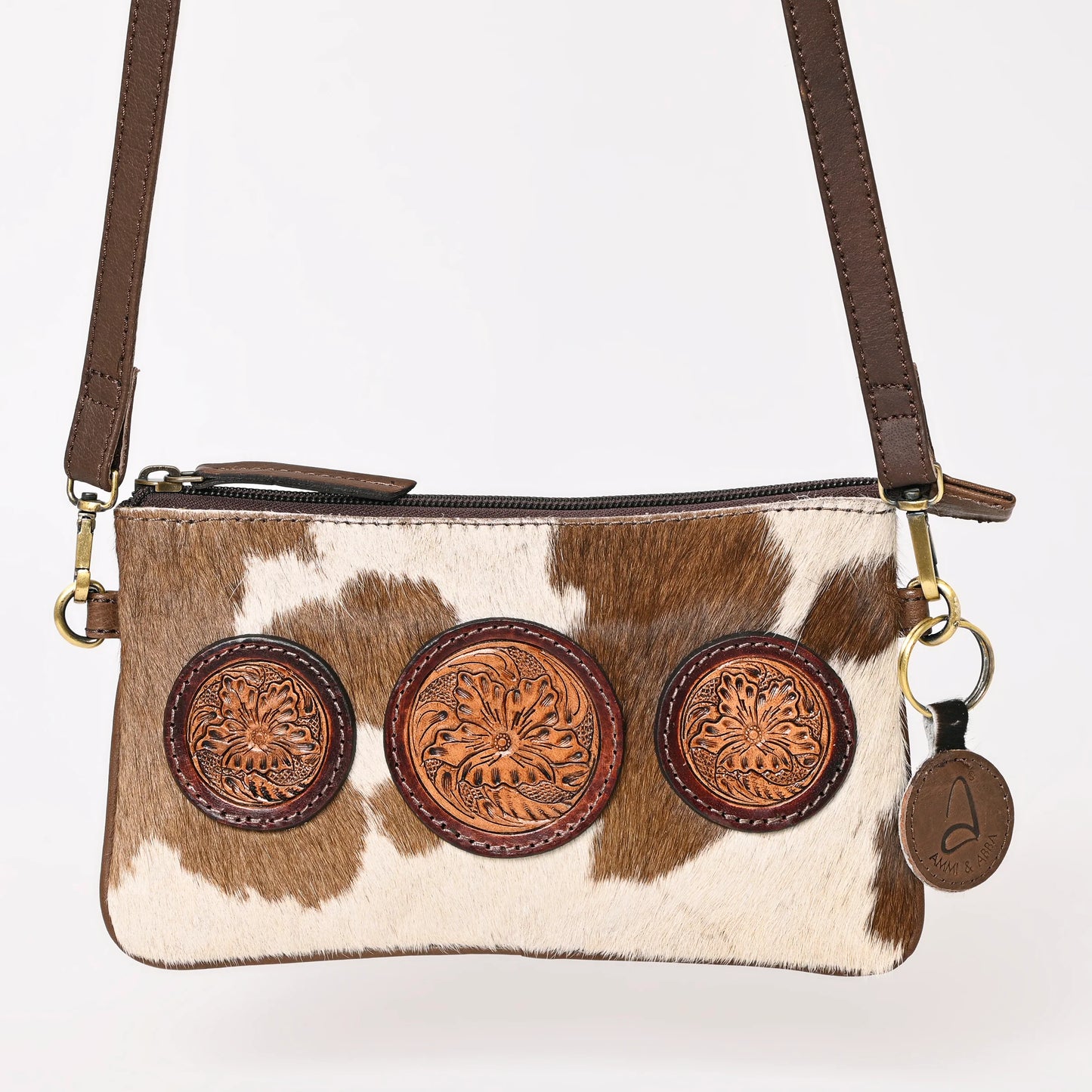 A&A989 - Montana West Hair-On Cowhide Collection Clutch/Crossbody