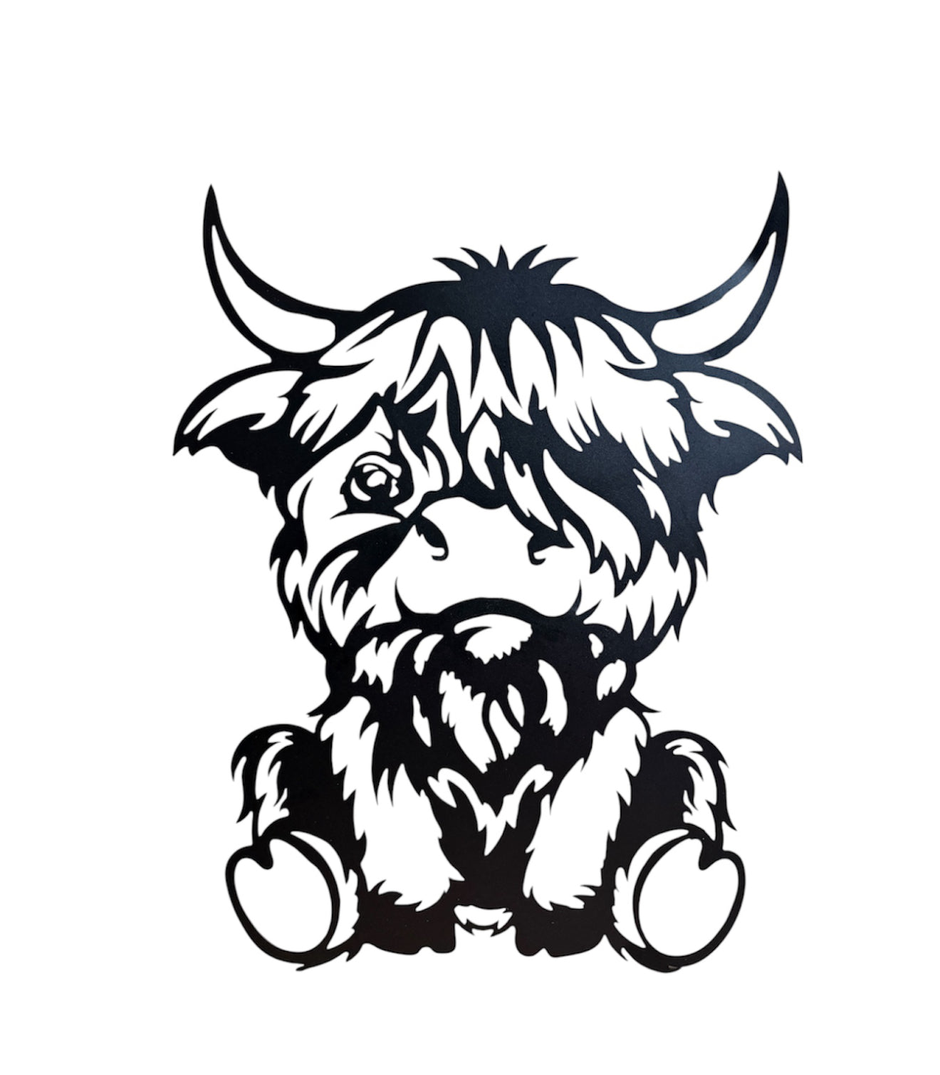 A8913J -  Black Metal Silhouette Sign