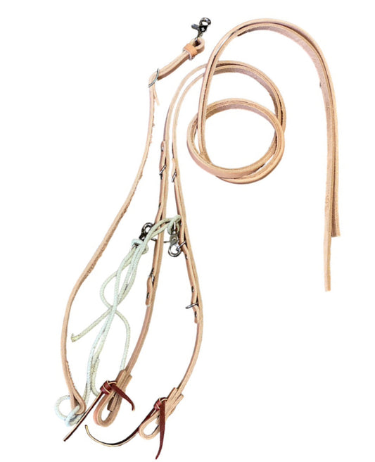 T5100L - Aust Made German Martingale - Split Reins Light