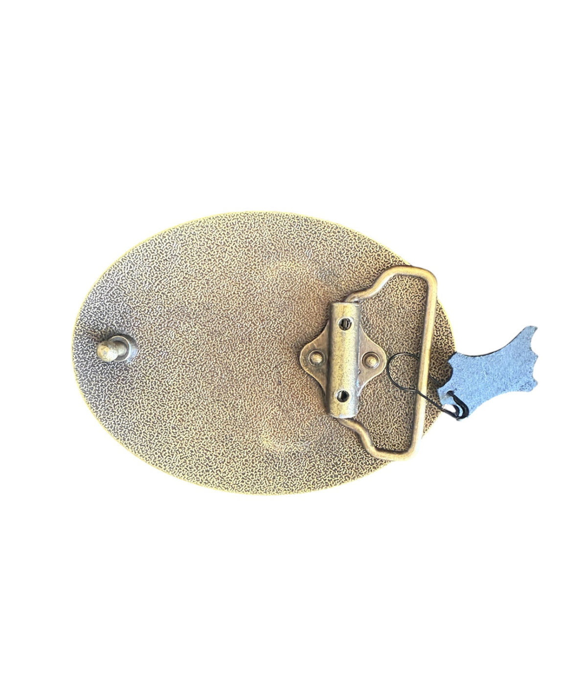 A8871 - Bronze Antique Colour Western Buckle w Leather Tooled insert - Rawhide Western Wear 