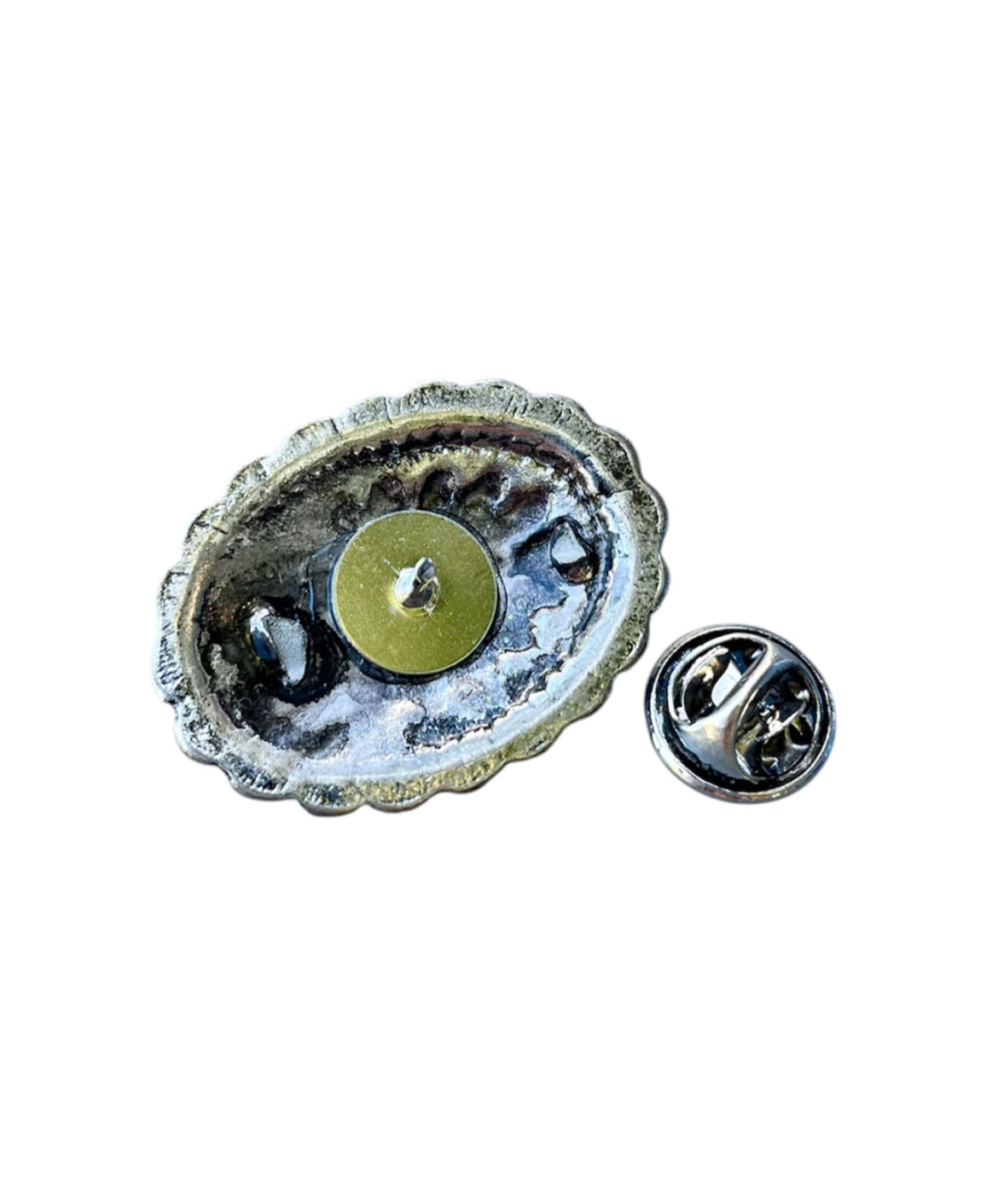 J6677 - Western Concho Stone Hat Pin