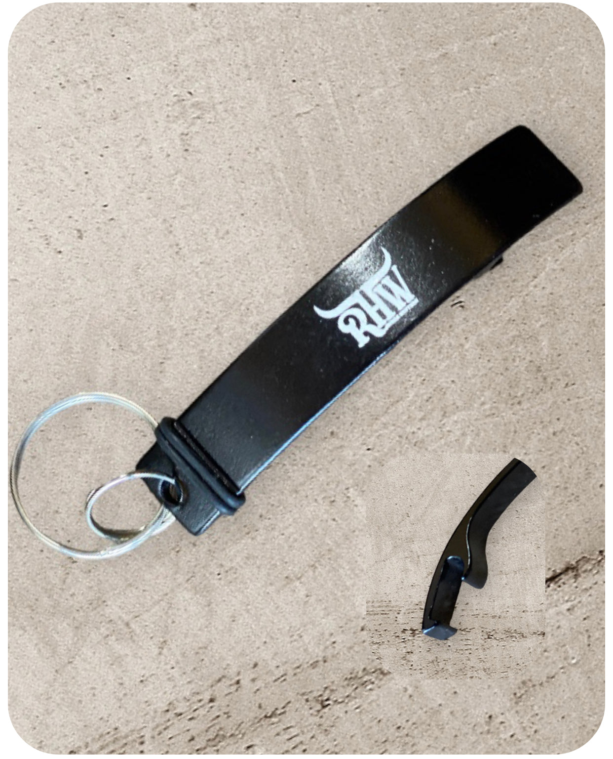 P4146 - Rawhide Mini Bottle & Can Opener Key Ring